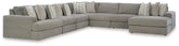 J&M Furniture - Ashley Furniture - Avaliyah 7-Piece Sectional with Chaise - RAF 7-Piece Sectional with Chaise - 58103S10